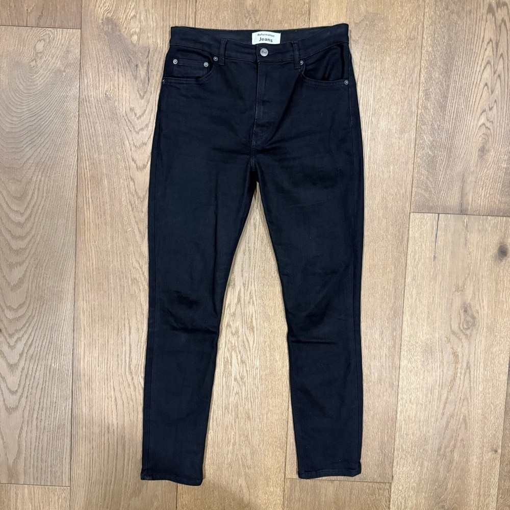Reformation Woman’s Black High-Rise Skinny Jeans